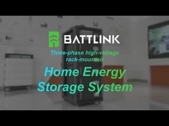 BATTLINK محفظة طاقة منزلية ثلاثية المراحل عالية الجهد مثبتة على رف 10-25kwh